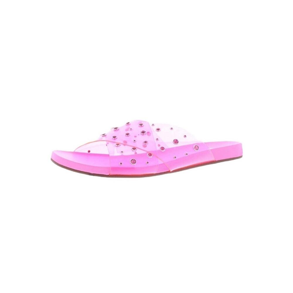 New Jessica Simpson Tislie Pink Slide on sandals with rhinestones size 7.5 - Picture 4 of 4
